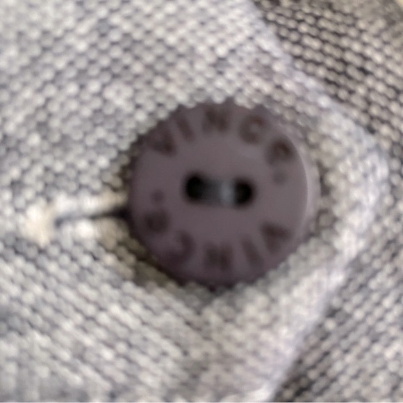 Vince sample piece blue/white cotton vertical striped pants - Picture 5 of 14